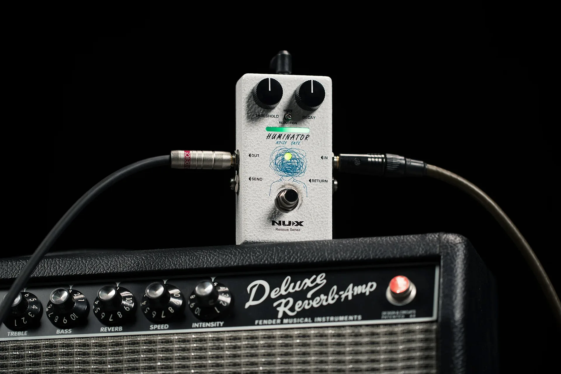 NUX HUMINATOR 18V Analog Noise Gate Pedal  Professional Guitar/Bass Noise Reducer with LED Threshold/Decay Control 