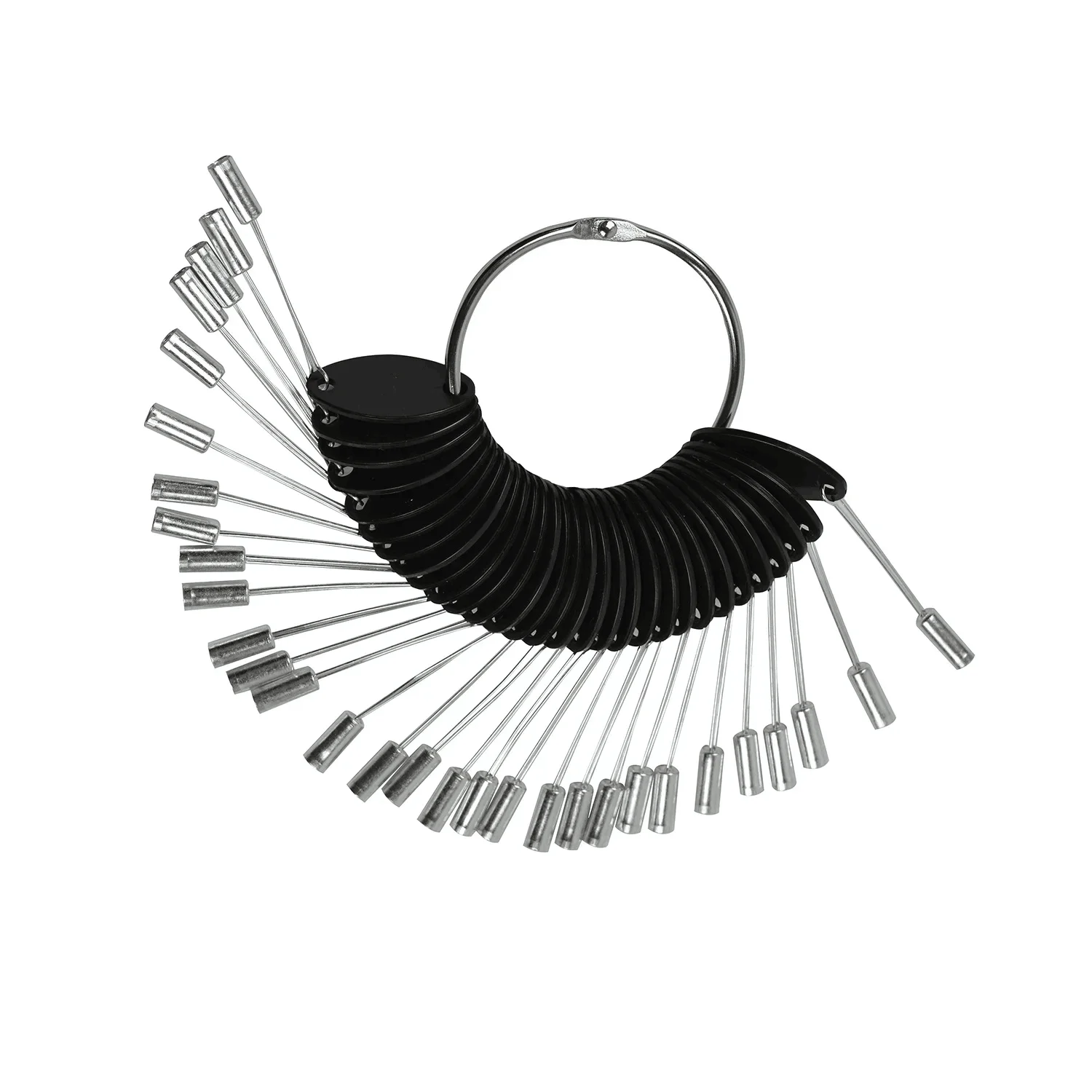 Human Hair Color Rings 30 pcs / set Hair Swatches Rings Hair Dye Charts Salon Hairdressing for Testing Color Coloring Card /Rings