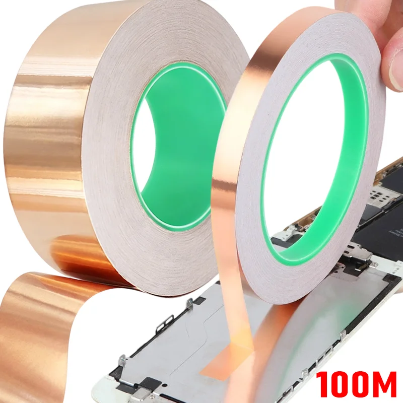 Double-Sided Conductive Copper Foil Tape for EMI Shielding and Electrical Repairs