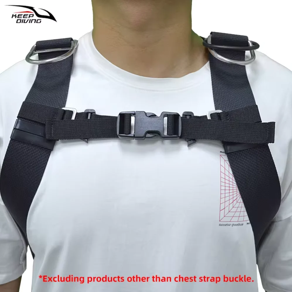 Diving Backplate Set Wing BCD Chest Strap Buckle Adjustable Scuba Diving Jacket Style BCD Quick Release Chest Sternum Strap 3