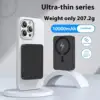 For Magsafe Power Bank 10000mAh 15W Wireless 20W PD Fast Charging Ultra-Thin Titanium Portable Charger for iPhone 16 Samsung S25 5