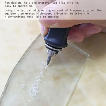 Máquina de grabado de enrutador de madera, grabador eléctrico, bolígrafo de grabado para joyería, vidrio, madera, cerámica, metal, plástico