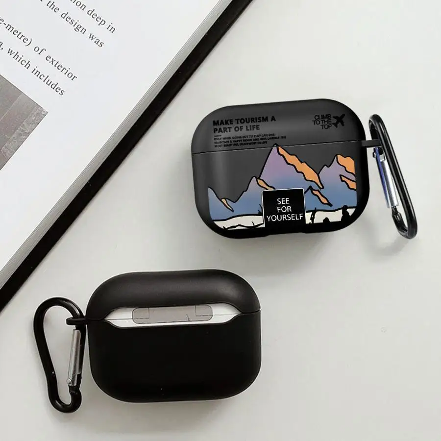 Airplane Art Landscape Earphone Case Cover