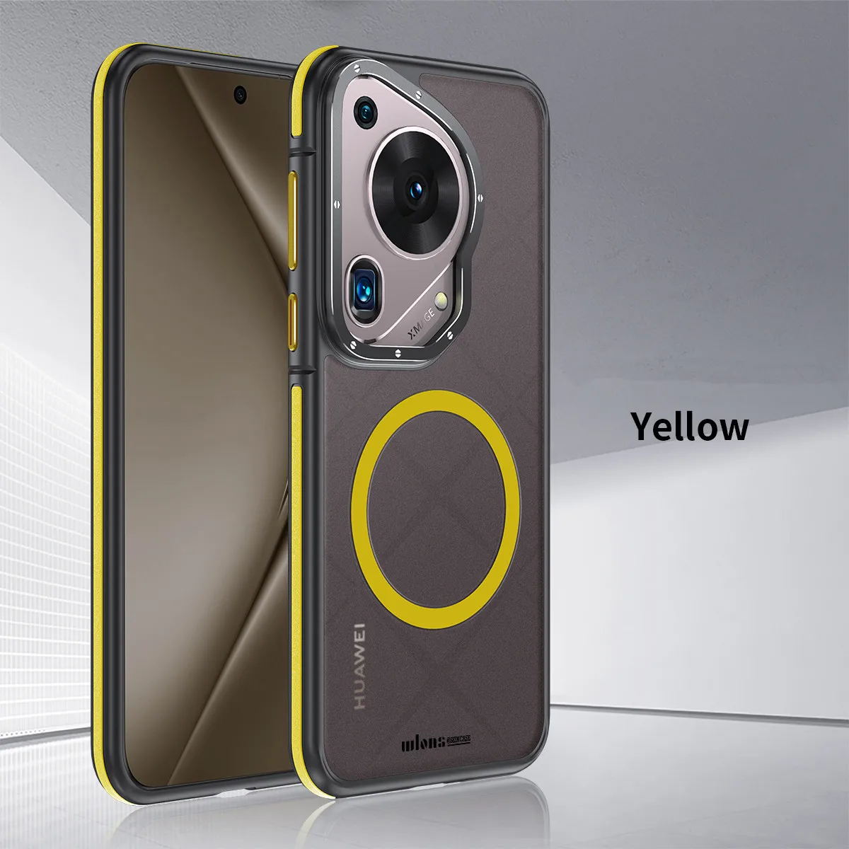 Splicing Skin Sensation Shockproof Armor Phone Case with Magsafe Compatibility