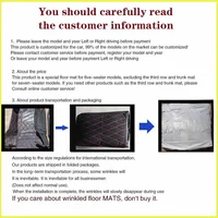 Car Floor Mats For Mitsubishi Outlander 4WD 2WD 2013 2014 2015 2016 2017 2018 2019 2020 2021 Custom Auto Foot Pads Carpet Cover 6