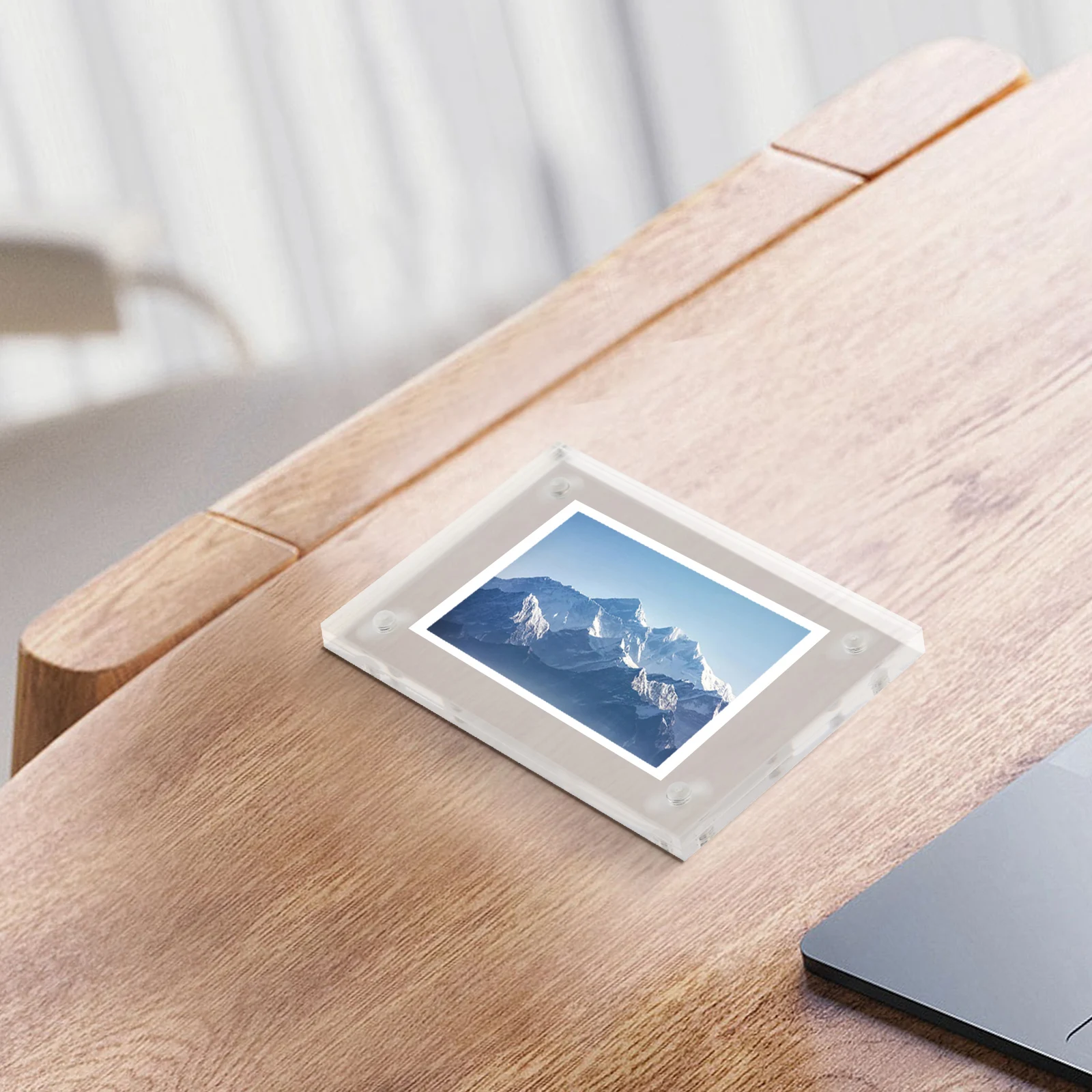 

Decorative Products Photo Frame Acrylic Decorate Desktop Easy To Use Sturdy Material Transparent Home Park Brand New