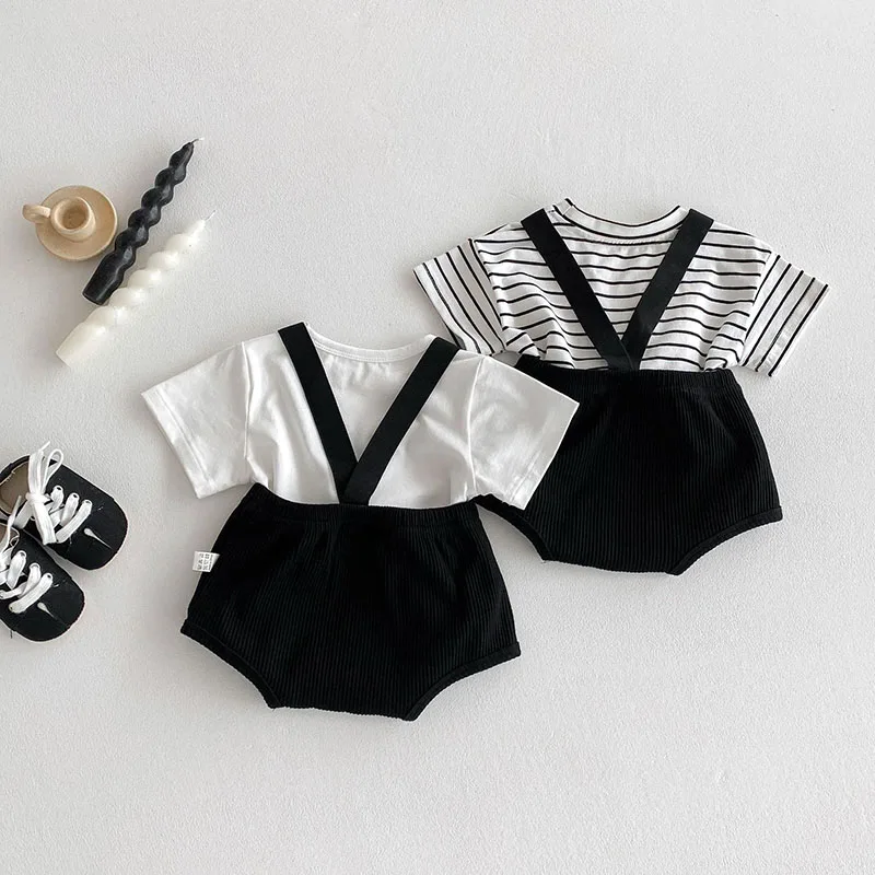 Cute Baby Girls Summer T-shirt Overall