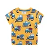 Jumping Meters 2-7T Boys Tshirt Summer All Printed Cars Short Sleeve Boys Girls Tees Kids Tops  Fashion Hot Selling Baby Clothes