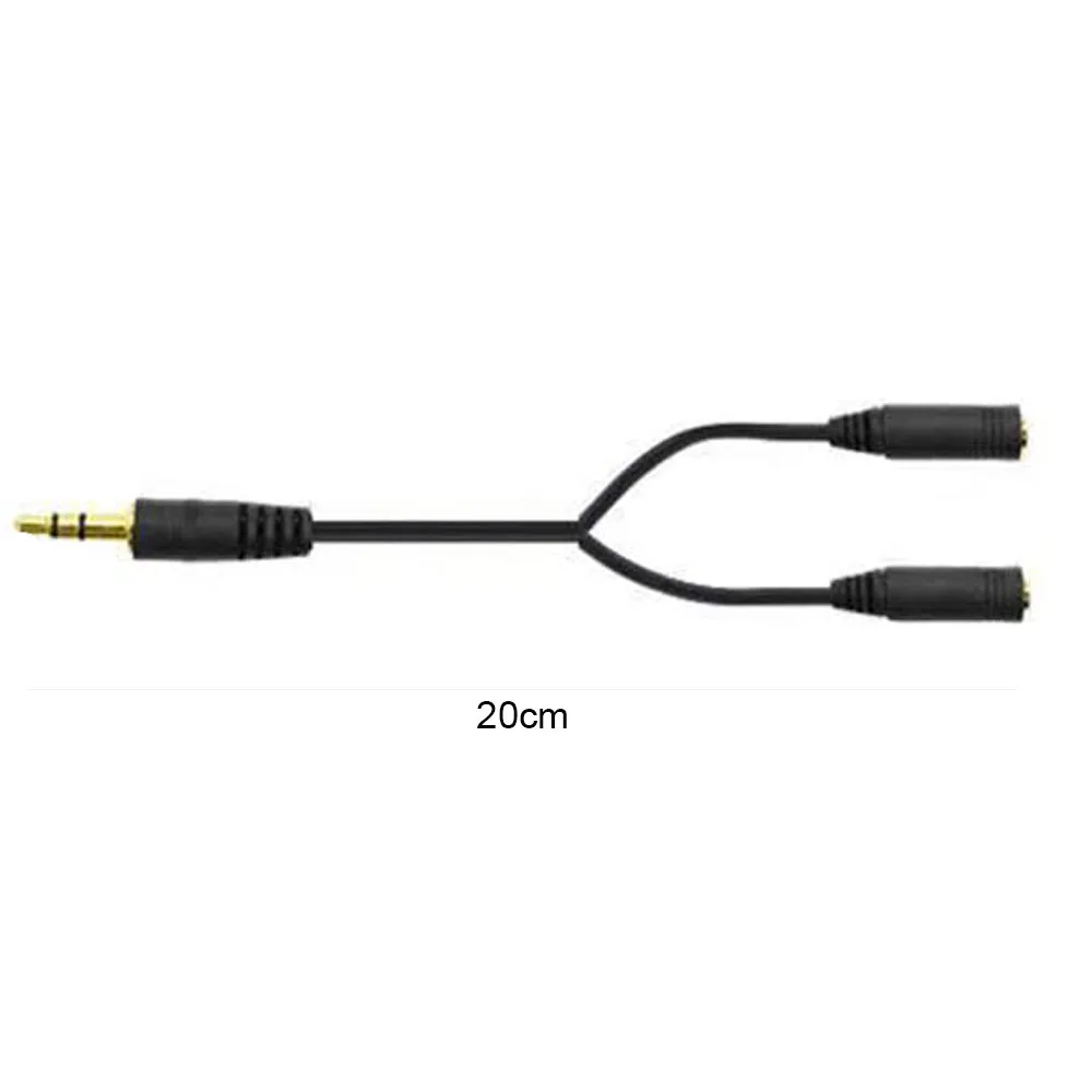 Premium Audio Y Splitter Cable - Hi-Fi Sound 3.5mm Male to Dual Female Ports