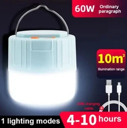 Solar-Powered LED Camping Lantern with USB Rechargeable Feature - Portable Emergency Outdoor Lighting - W511