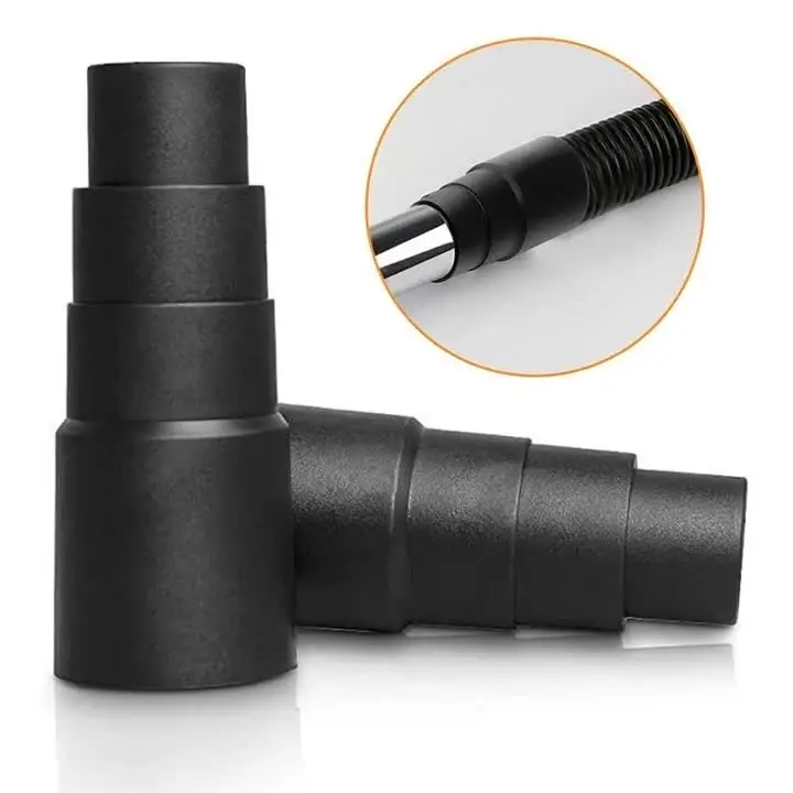 Universal Staubsaugerschlauch Adapter Set - 2 Stück Schwarz