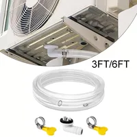 Tuyau de vidange de climatiseur 3/6 pieds, Kits de vidange à battants fendus, connecteur de tuyau d'extension, Joint de Tubes d'eau de condensat 2