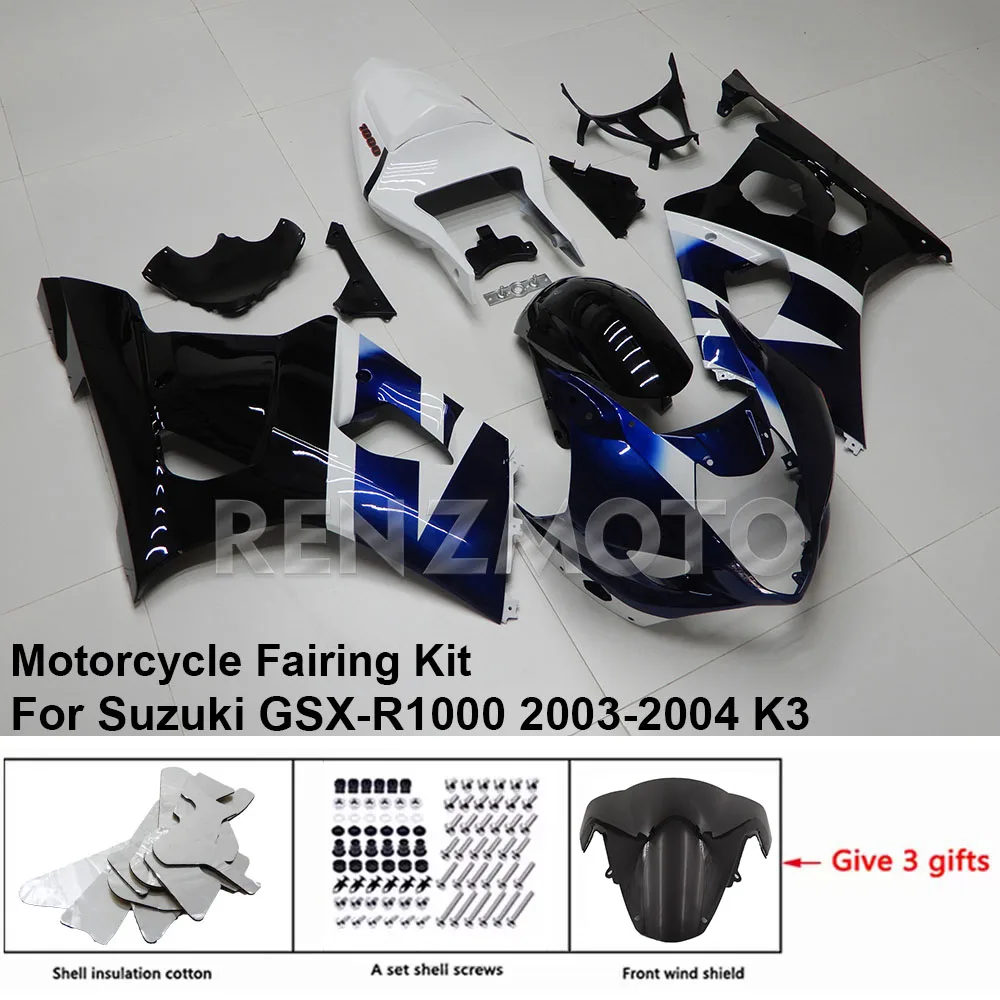 

Обтекатель для мотоцикла Suzuki GSX-R1000 2003-2004 K3, комплект кузова, декоративная пластиковая защитная пластина, аксессуары, оболочка