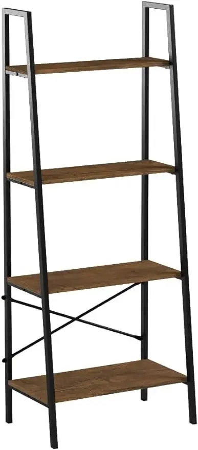 

Ladder Shelf, 4-Tier Bookshelf, Storage Rack Shelf for Office, Bathroom, Living Room