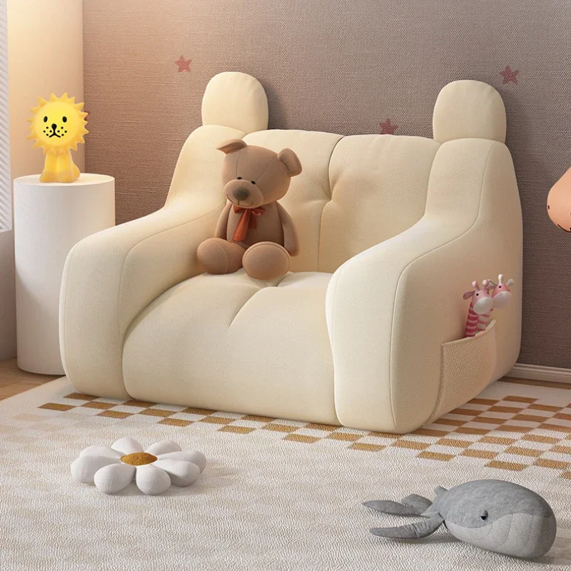 Children&rsquo;s Sofa Reading Book Corner Chair Lazy Bean Bag Stool for Kindergarten Cute Small Sofa for Boys Reading Chair