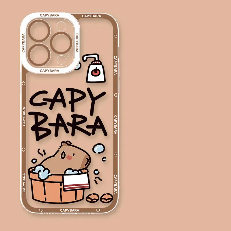 Adorable Capybara-Themed Phone Case - Charming Protective Back Cover