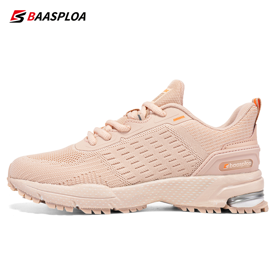 Baasploa Women Running Shoes 2024 New Mesh Breathable Sneakers Non-Slip Walking Shoes Female Casual Lightweight Sport Shoes