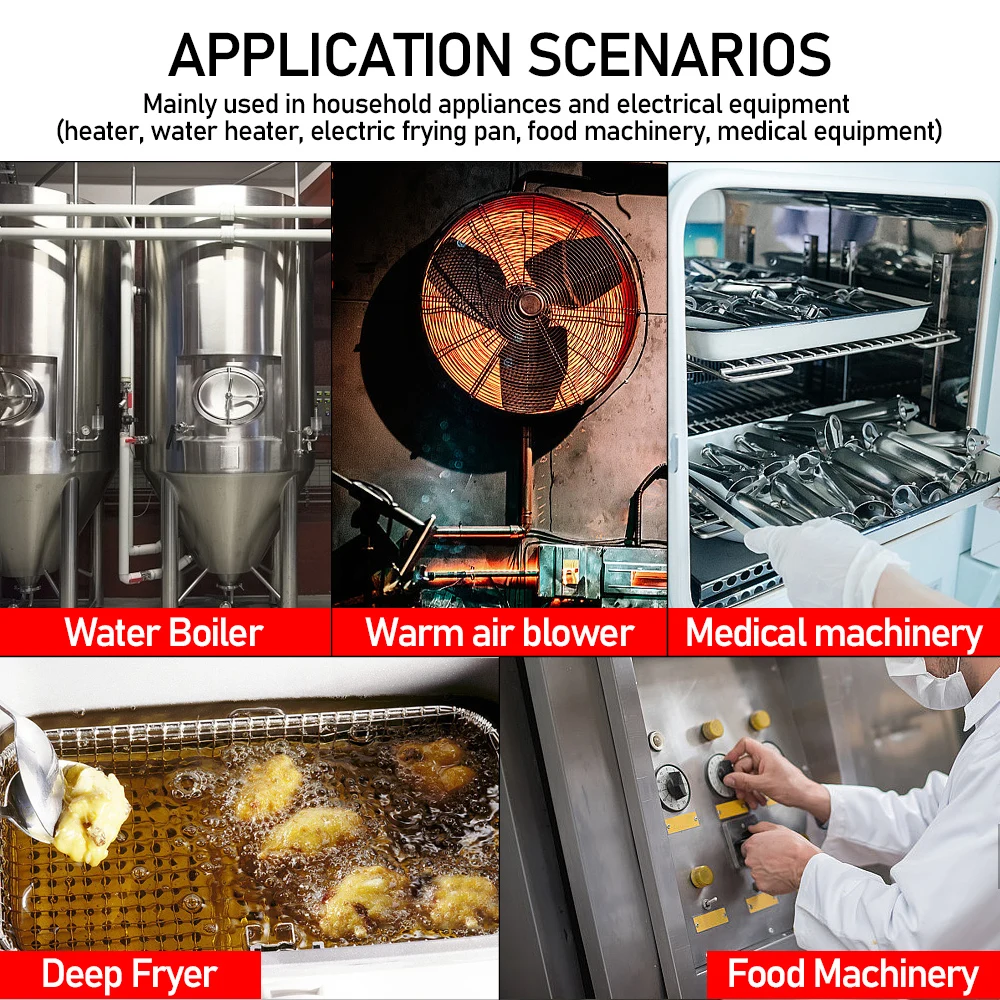 Advanced Rotary Temperature Control Thermostat for Electric Ovens, 50-300°C Dial, 250V 16A