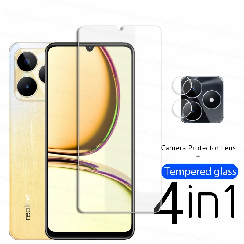 

Для Realme C51 защитное стекло Realme C51 C53 C55 Защитная пленка для экрана из закаленного стекла против царапин защитная пленка для телефона Realme C51