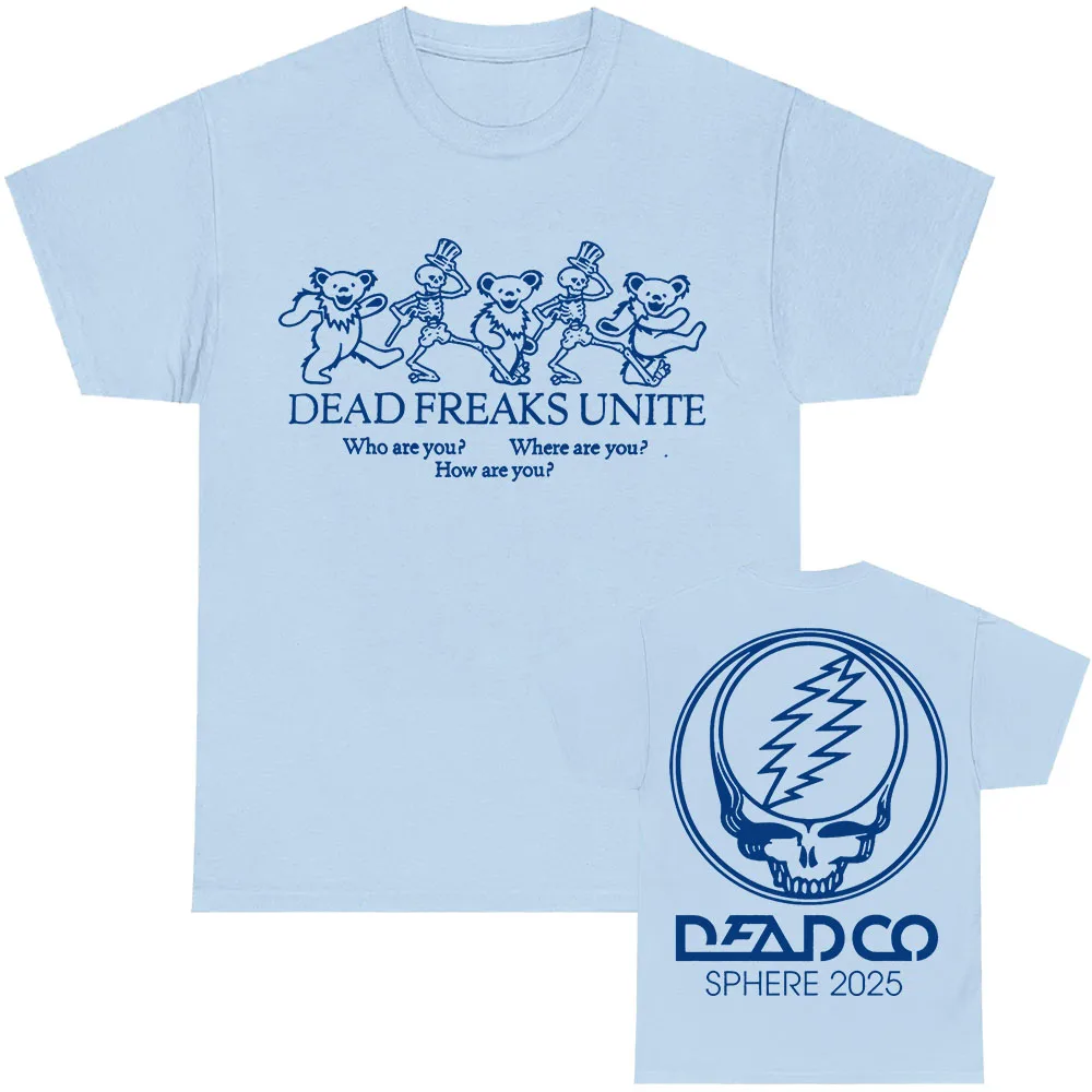 Dead Forever Sphere Heather T-Shirt Kurzarm Sommer Baumwolle T-Shirts für Männer DEAD & COMPANY Rock Band Grafik T-Shirt Unisex – Detail 6