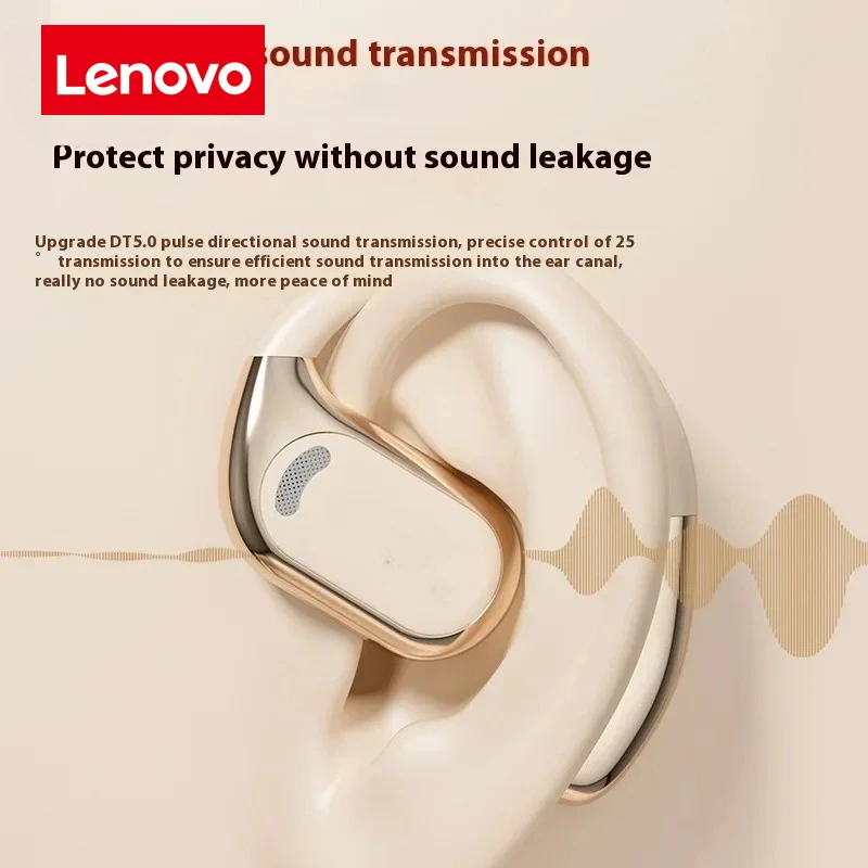 Lenovo Original M76 Wireless Bluetooth Headphones HIFI Sound Running Headsets Waterproof Painless Wearing Earphones with Mic