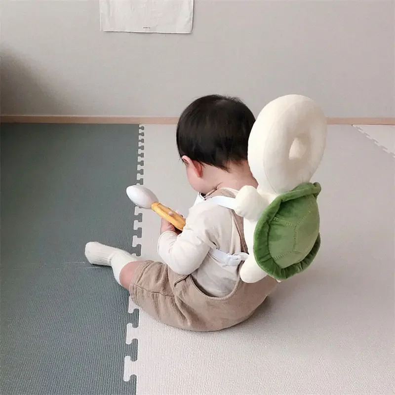 Newborn Headrest Security Pillows Backpack Toddler Baby Head Fall Protection Pad Cushion Cartoon Soft Security Pillows Backpack 3