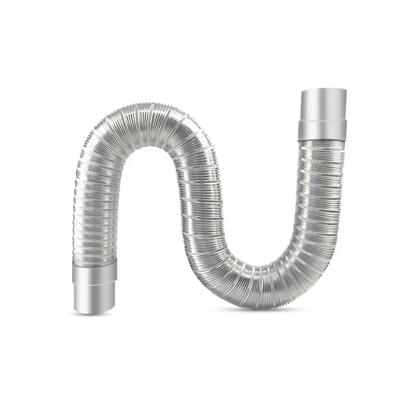 Aluminum Foil Ventilation Pipe Flexible Exhaust Pipe 1.5m length duct Ventilation fume hot air steam exhaust pipe 5cm-9cm diameter