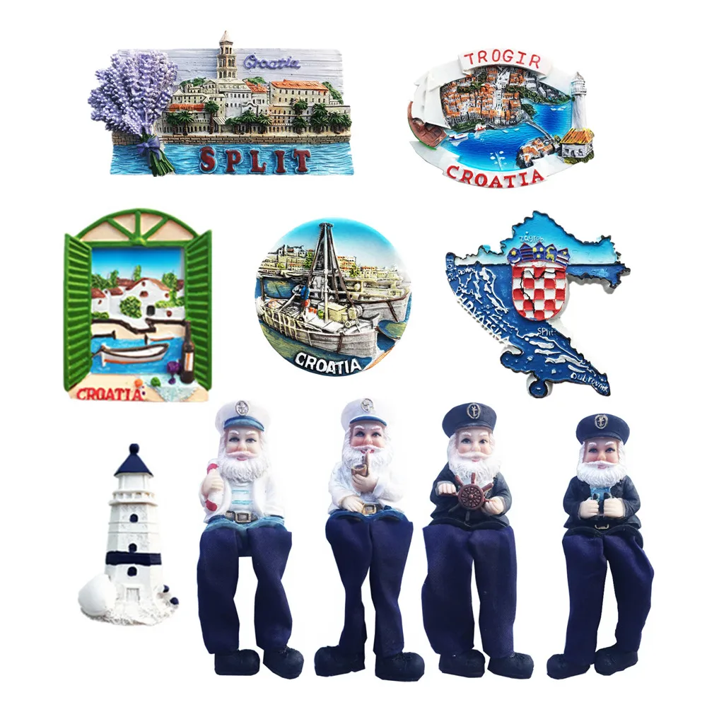 Magnete Frigorifero 3D A Forma Di Mappa Della Croazia – Souvenir Artigianale In Resina 7x7 Cm - 2