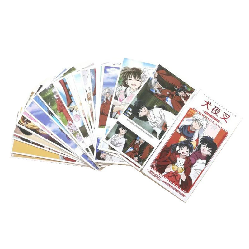 Inuyashaポストカード1660アニメカード 名刺 ギフトカード ピース 箱 名刺 Aliexpress