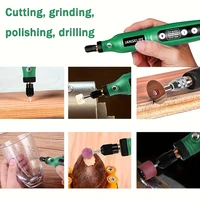 JANGKLIFE USB Cordless Rotary Tool Kit Woodworking Engraving Pen DIY For Jewelry Metal Glass Mini Wireless Drill 2