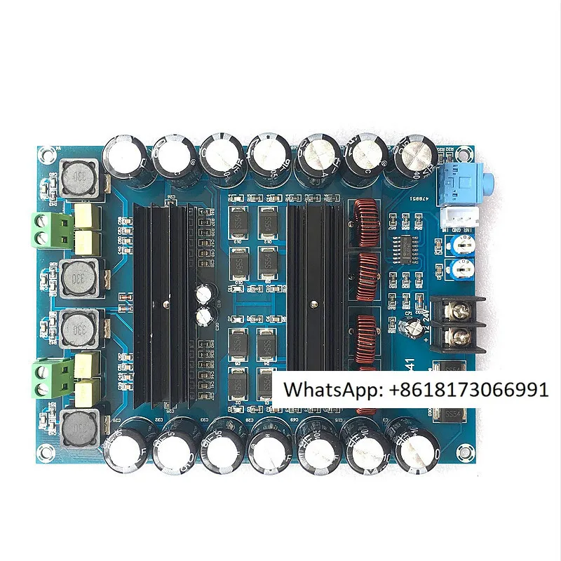 

XH-M641 dual channel battery high-power amplifier board TPA3116D2 car mounted amplifier DC12V150W