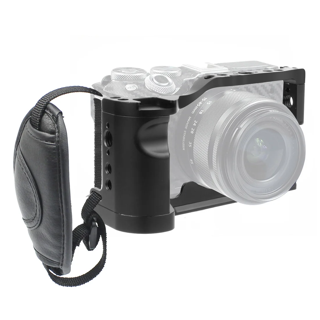 M6 Mark II Kamera-Cage-Rig mit Cold Shoe Mount, komfortablem Griff und Top-Griff für Canon EOS M6 Mark II Video-, Film- und Vlog-Stabilisator – Detail 7