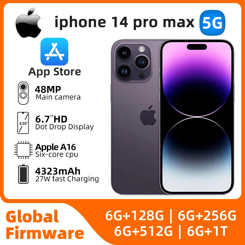 Jual iPhone 14 Pro 128GB 256GB 512GB 1TB Deep Purple Black Gold