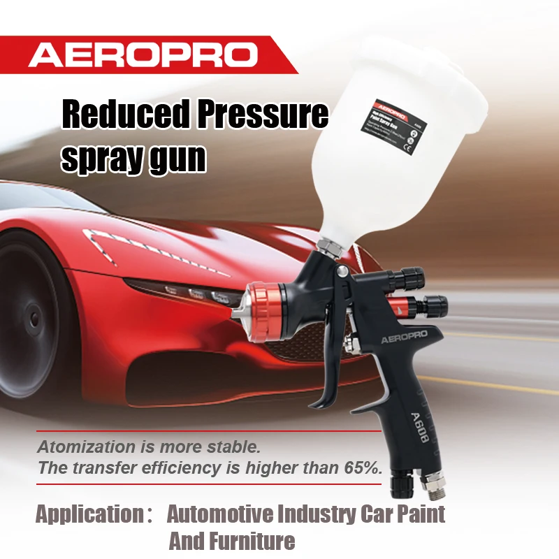 Aeropro High Efficiency Paint Spray Gun Reduced Pressure Air Spray Gun