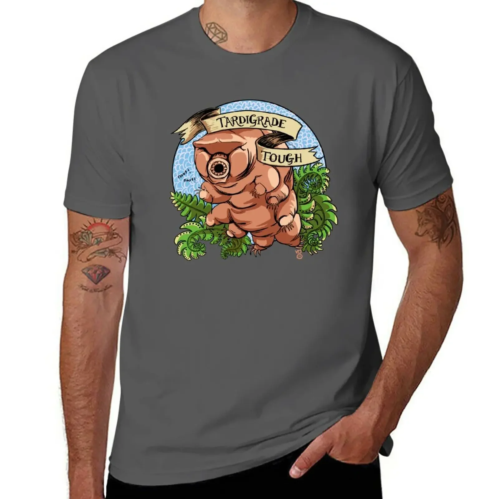

Tardigrade Tough Crest T-Shirt shirts graphic tees vintage clothes mens clothes
