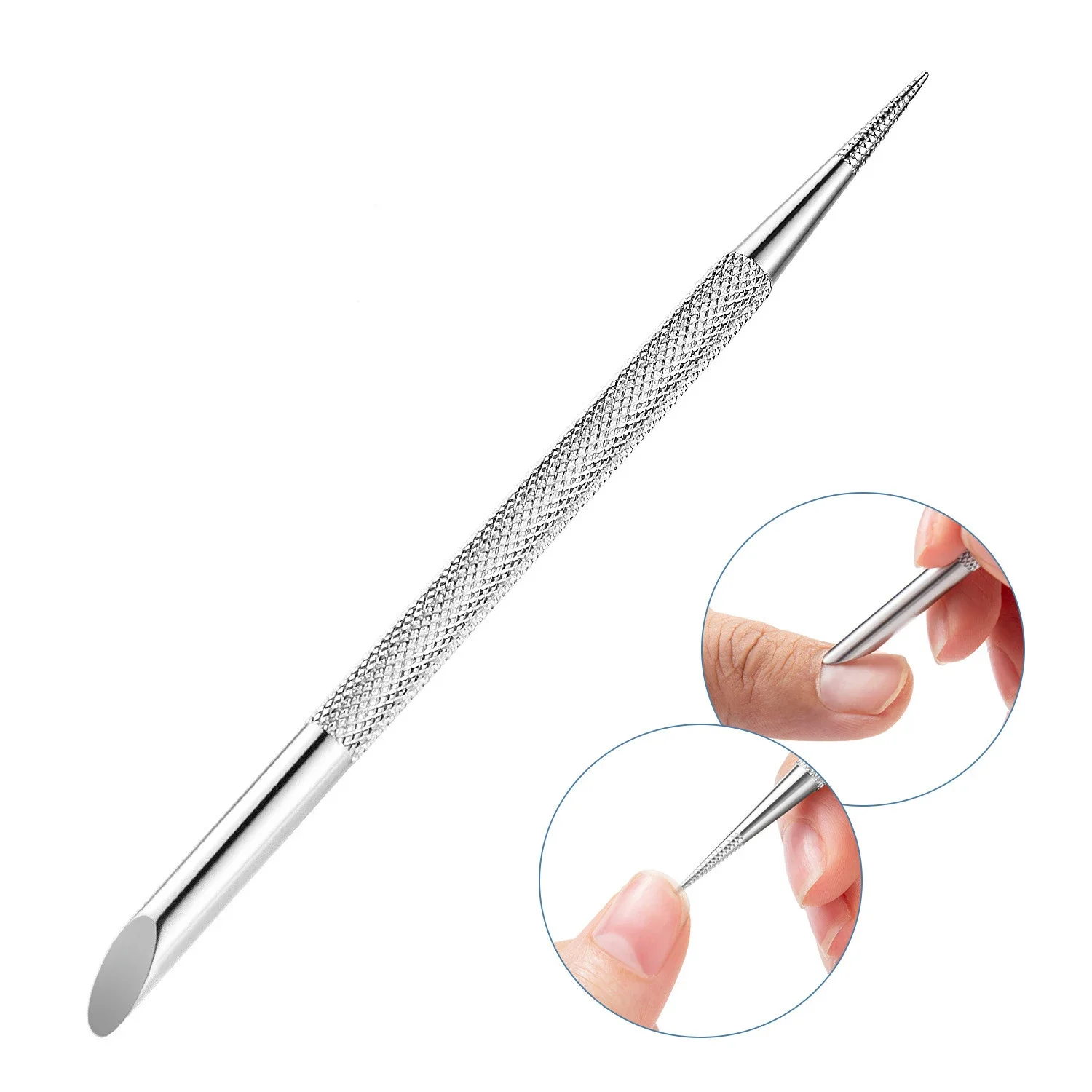 Nail Care Kit Manicure Tools Manicure Pedicure Kit Manicure Set Nail Art Pusher Nail Manicure Tools Manicure Pedicure Tools Cuticle Pusher Nail Manicure Sticks Double-ended Stainless Steel Cuticle Pusher Nail Tools