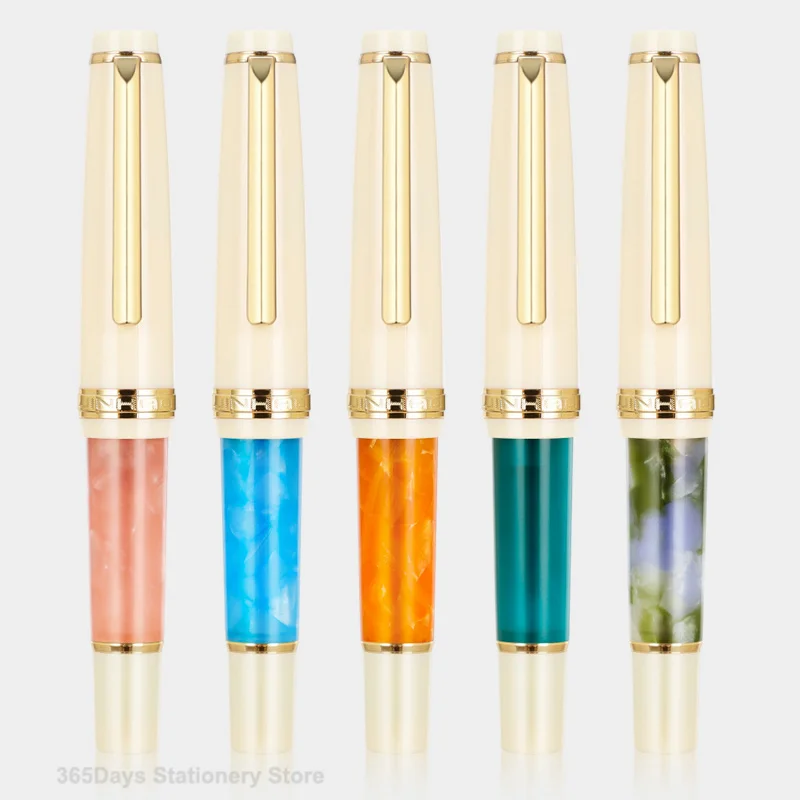 

Ручка перьевая Jinhao 82 Mini, стильная ручка EF/F/M/ Nib, акриловая компактная короткая карманная с преобразователем, подарок для письма