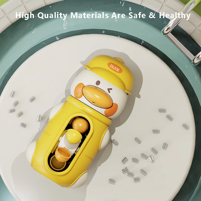 Summer Play water Toys Baby Shower  Cute Duck/Elephant Water Cart Games Children's Bathroom Gifts for Boys and girls Over 6M 6