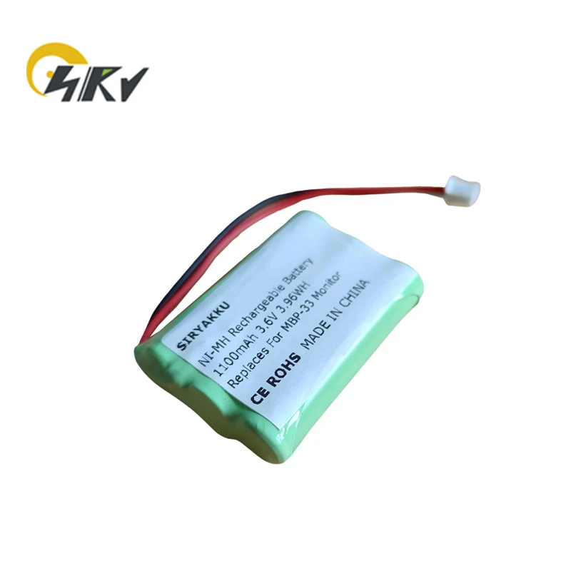 Mbp-33 Batteria Ni-Mh 3.6V 1100Mah Per Motorola Mbp33 Mbp33S Mbp33Pu Mbp35 Mbp36 Mbp36S Mbp36Pu Mbp41 Mbp43 Baby Monitor