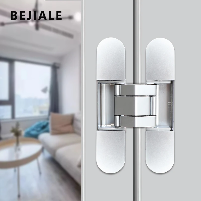 Invisible Door Hinge Invisible Door Hinge 180 Degree Hidden Folding Black 3D Adjustable Cross Open