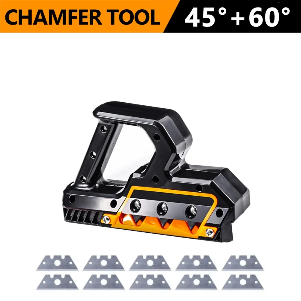 Pialla Manuale Per Drywall Punzonatrice Per Cartongesso - Smussatrice Bordi 60°, 10 Lame Carbio, Per Cartongesso E Legno Attrezzo Cartongesso - Foto 3