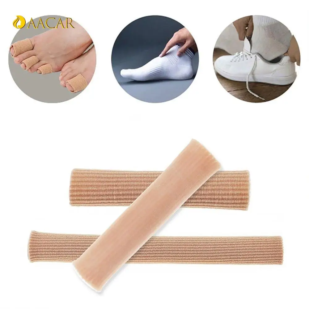 

1PCS Fabric Finger Toe Protector Separator Applicator Pedicure Corn Callus Remover Hand Pain Relief Silicone Tube Foot Care Tool