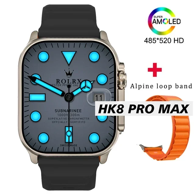 

Hk8 Pro Max Smart Watches Men Gps Track Bluetooth Call IP68 Waterproof NFC Smartwatch ChatGPT Bracelet Fitness PK HK9 Ultra 2