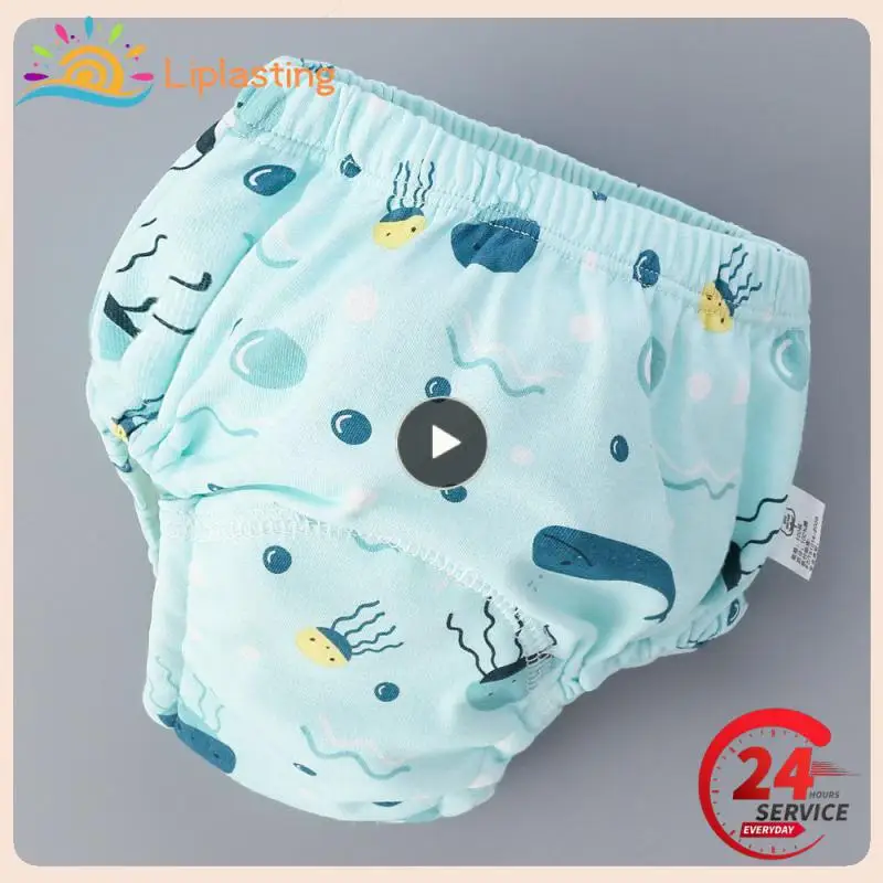 

1PCS Layer Baby Cotton Training Pants Panties Reusable Kids Cloth Diapers Nappies Washable Infant Children Underwear Nappy
