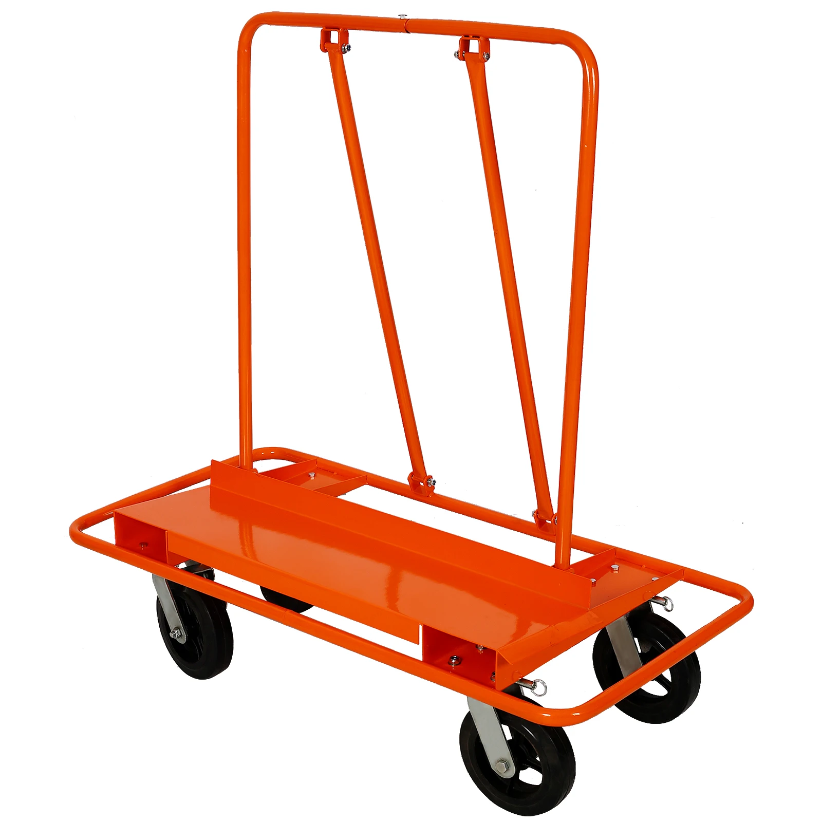 

Heavy Duty Drywall Sheet Cart & Panel Dolly 2400lbs load capacity,panel service cart ,8" BlackMold-On Rubber Wheels