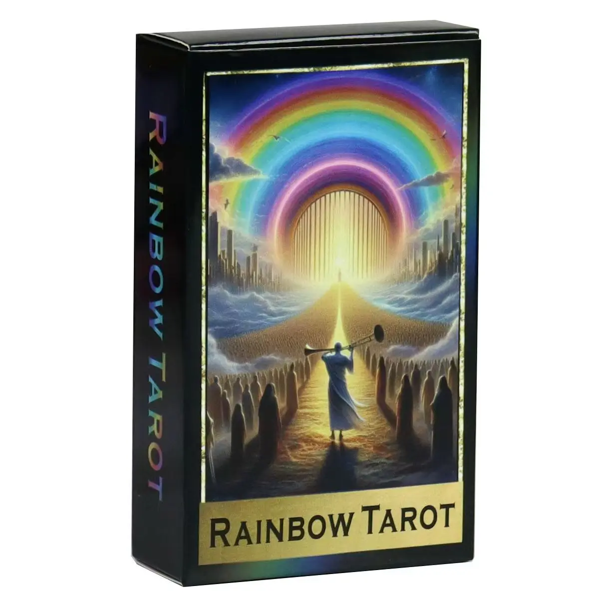 Rainbow Tarot Deck 78 Colorful Tarot Oracle Cards Illustration Divination Wisdom Oracle Cards RWS System for Beginners 10.3*6cm 4