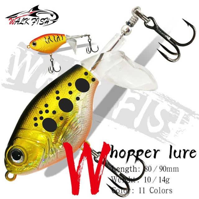 WALK FISH 1PCS 10/14g Plopper Fishing Lure Crankbait Catfish Lures For  Fishing Tackle Floating Rotating Tail Artificial Baits - AliExpress