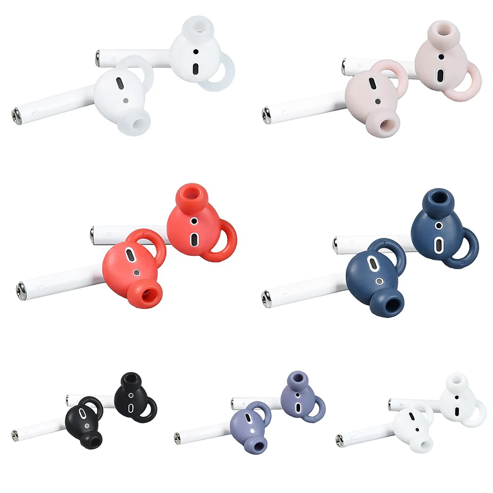 

In-Ear Eartips Soft Silicone For Airpods 1/2 Wireless Headphone Earphones Soft Silicone Covers Headset Cover For AirPods