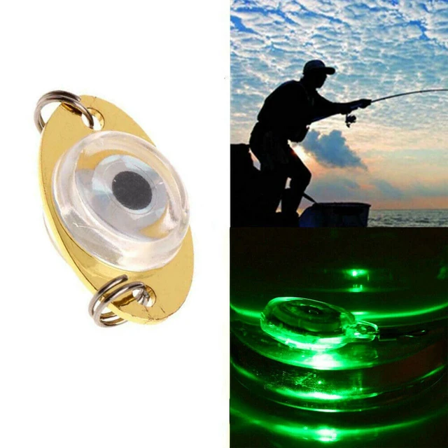 10Pcs/lot LED Deep Drop Fishing Attraction Lure Underwater Eye