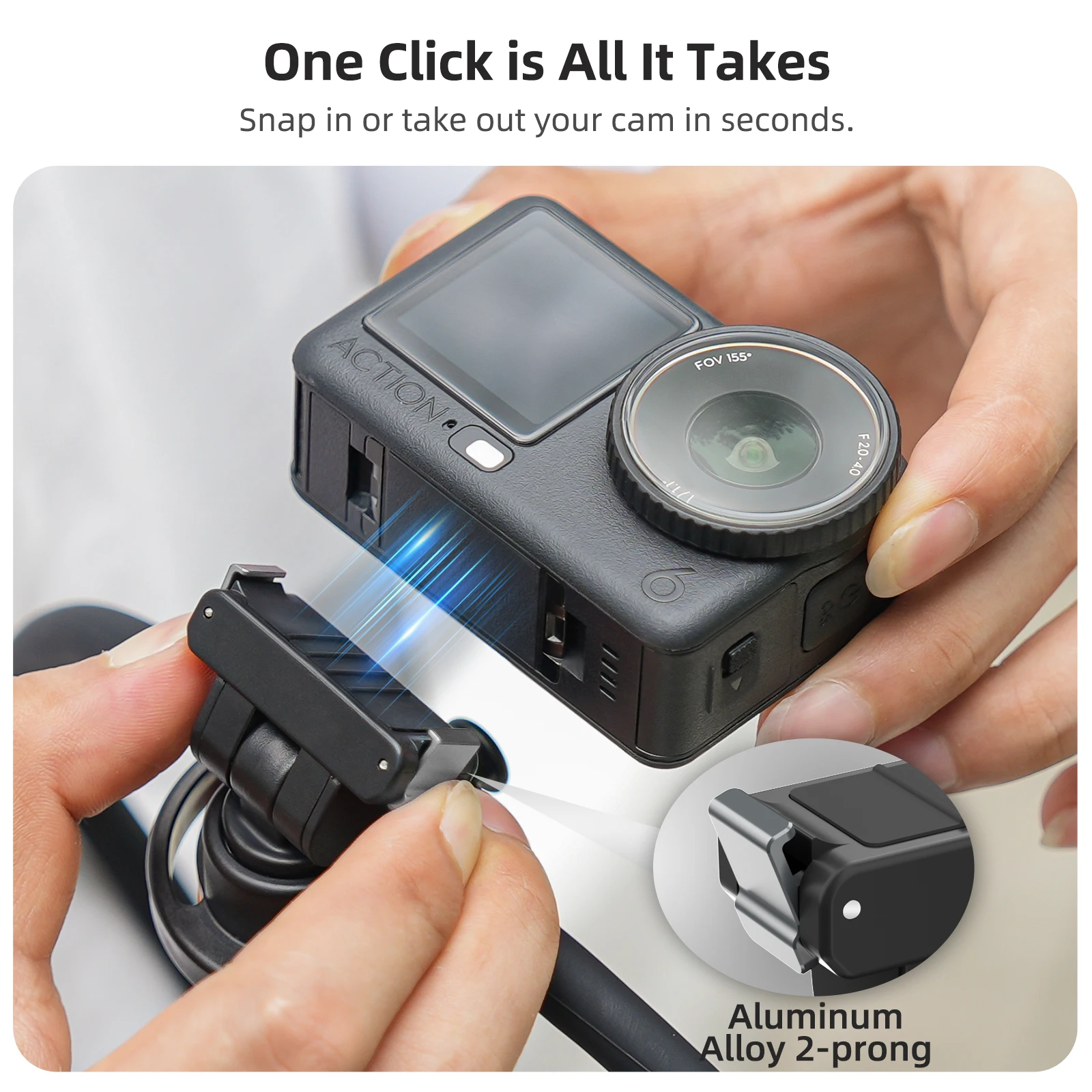Ergonomic Magnetic Neck Strap with Adjustable Quick Release Mount